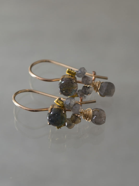 Oorbellen Little Dancer Labradoriet