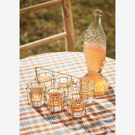 Madam Stoltz rack of drinking glasses