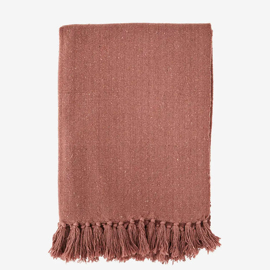 Katoenen Plaid  Dusty Rose